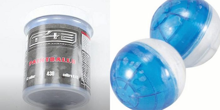 Umarex T4E Premium .43 Caliber Paintballs describing aqua balls