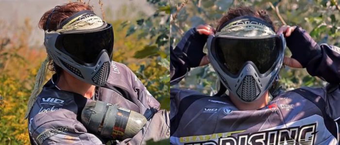 Virtue VIO Ascend Thermal Paintball Goggle/Masks describing shoot